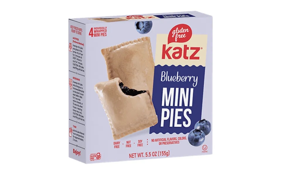 Katz Gluten Free Blueberry Mini Pies 1 Pack Of 4 Mini Pies 5