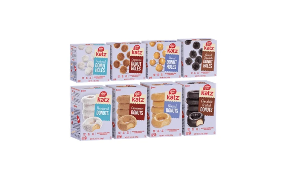 Katz Gluten Free Donuts Donut Holes - 1 Gluten Free Dairy Free Nut Free Soy Free Kosher 8 Pack