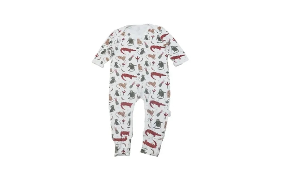 Kawaii Baby Jungle Party Bamboo & Cotton One-piece Snap Long Bodysuit - 3pk