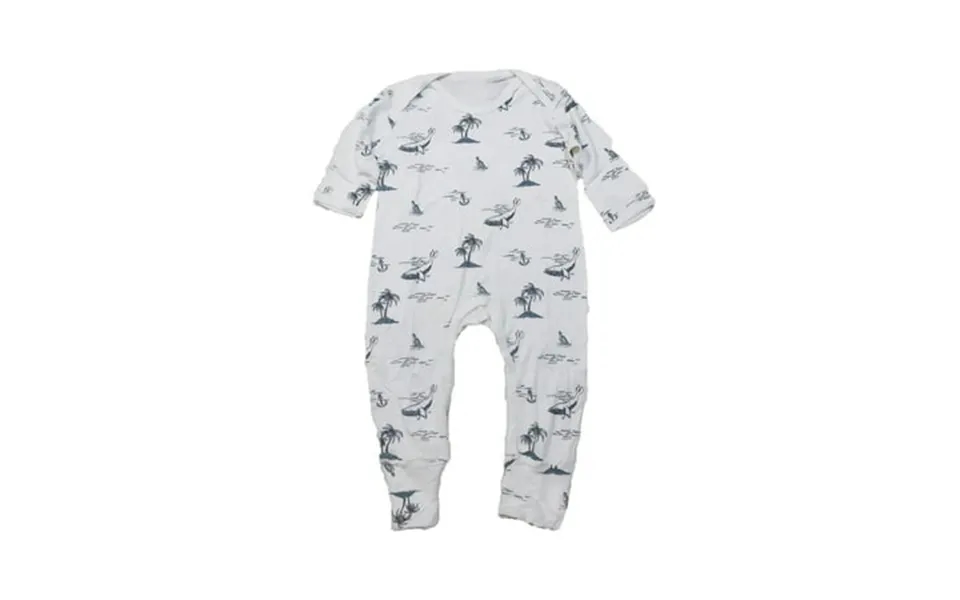 Kawaii Baby Whale And Palm Tree Bamboo & Cotton One-piece Snap Long Bodysuit - 3pk