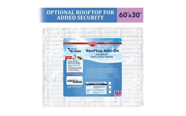 Kaytee Open Living Pet Rabbit Or Guinea Pig Habitat Rooftop Add-on 60 X 30 In product image