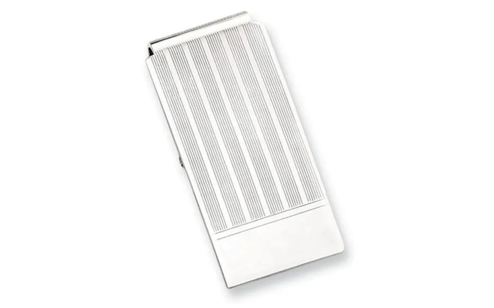 Kelly Waters Etched Lines Hinged Money Clip Fashion Jewelry For Dad Mens Gifts For Him