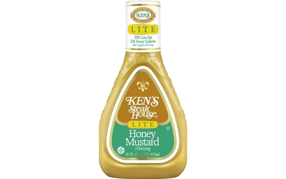 Ken S Steak House Honey Mustard Lite Dressing 16 Oz.