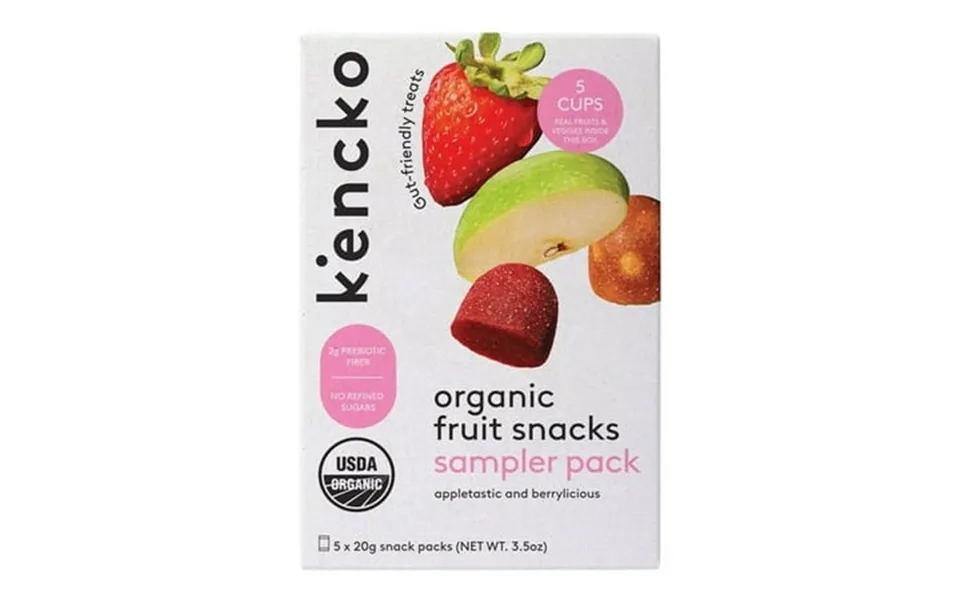Kencko Organic Fruit Snacks Variety Pack Berrylicious And Appletastic 3