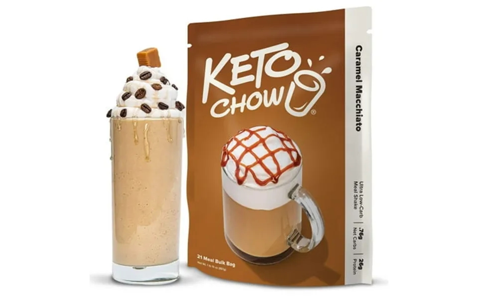 Keto Chow Caramel Macchiato Ultra Low-carb Meal Shake 21 Servings