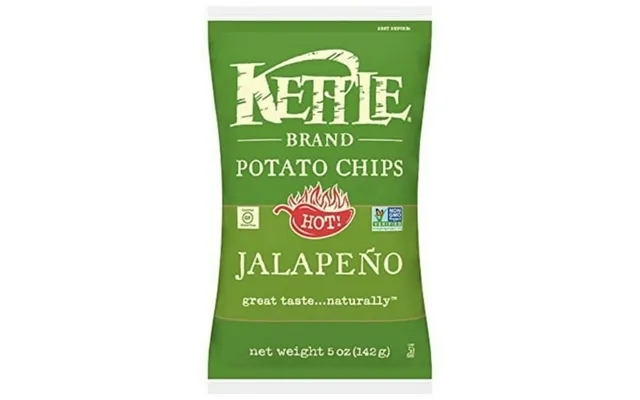Kettle Brand Potato Chips Jalapeno 5 Ounce Bags Pack Of 8 product image