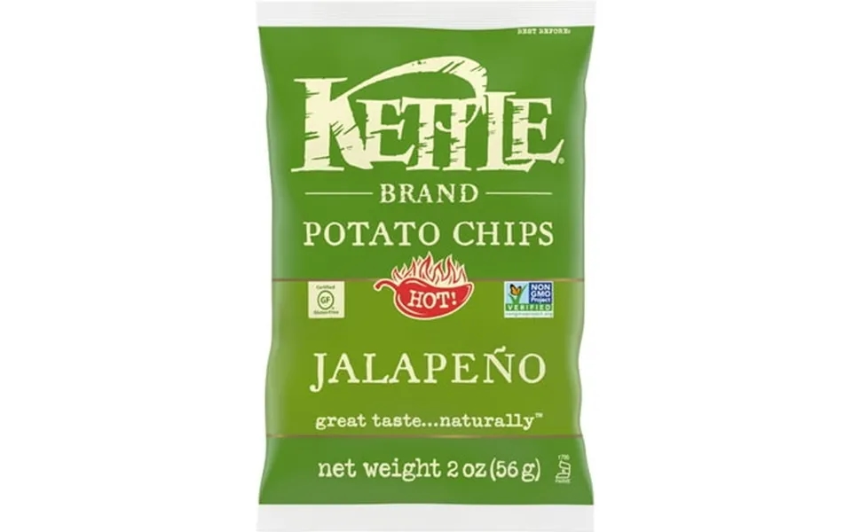 Kettle Brand Potato Chips Jalapeno Kettle Chips Snack Bag 2 Oz