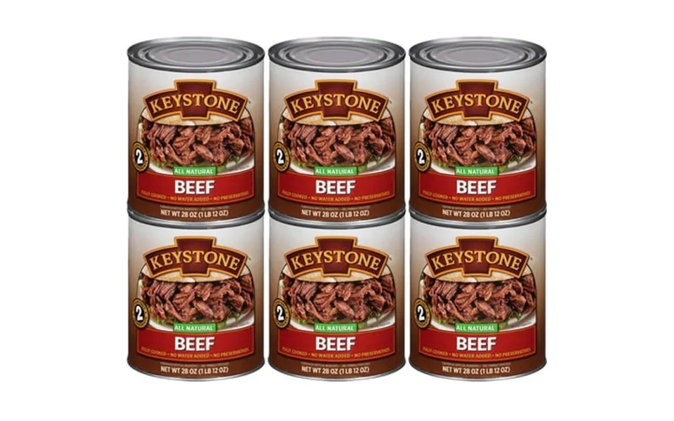 Keystone Meats All Twe5 Natural Heat And Serve Beef Cooked Canned Meat Long Shelf Life Emergency Survival Canned Food Re