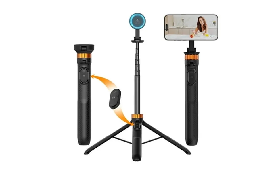 K&f Concept 63 Magnetic Smartphone Selfie Stick Tripod Lightweight Cellphone Holder Camera Stand With Wireless Remote Co