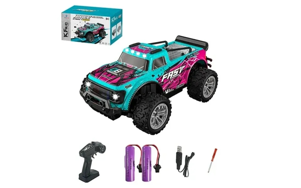 Kf23 Remote Control Car 1 20 Scale High Speed Rc Cars 2wd 20km H With Two Rechargeable Batteries Remote Control Monster
