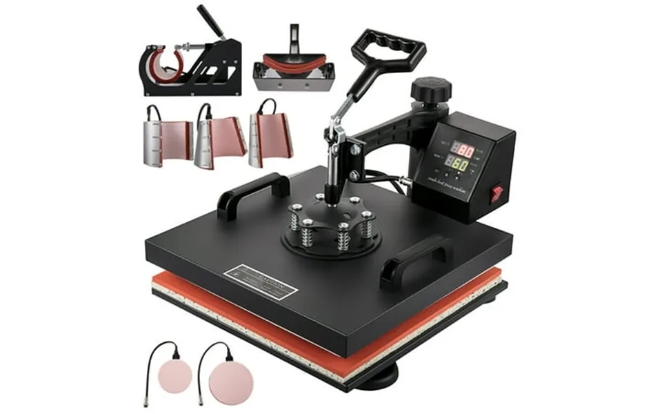 Kffkff Heat Press Machine 15 X15 8 In 1 Combo Digital Multifunctional Sublimation Heat Transfer Machine Dual Led Display