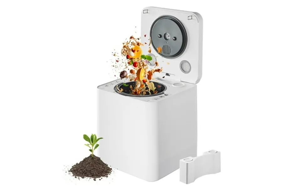 Kffkff Indoor Kitchen Composting Device 5 L Electric Food Waste Converter Intelligent Counter-top Organic Waste Recycler