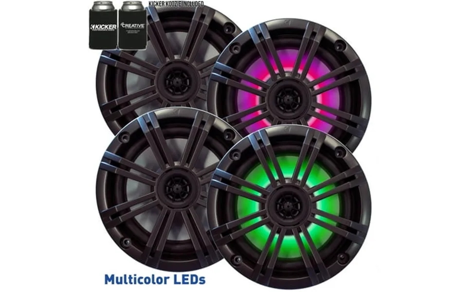 Kicker 6.5 Charcoal Led Marine Speakers Qty 4 2 Pairs Of Oem Replacement Speakers