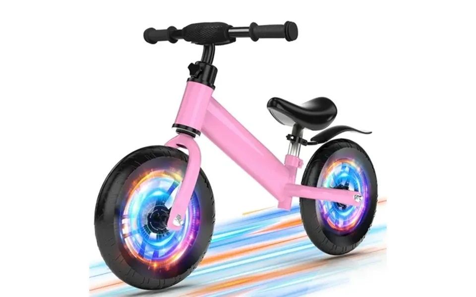 Kids 12 Balance Bike Ride With Lighting Up Wheels No Pedal Bike For Toddlers Age 2-5