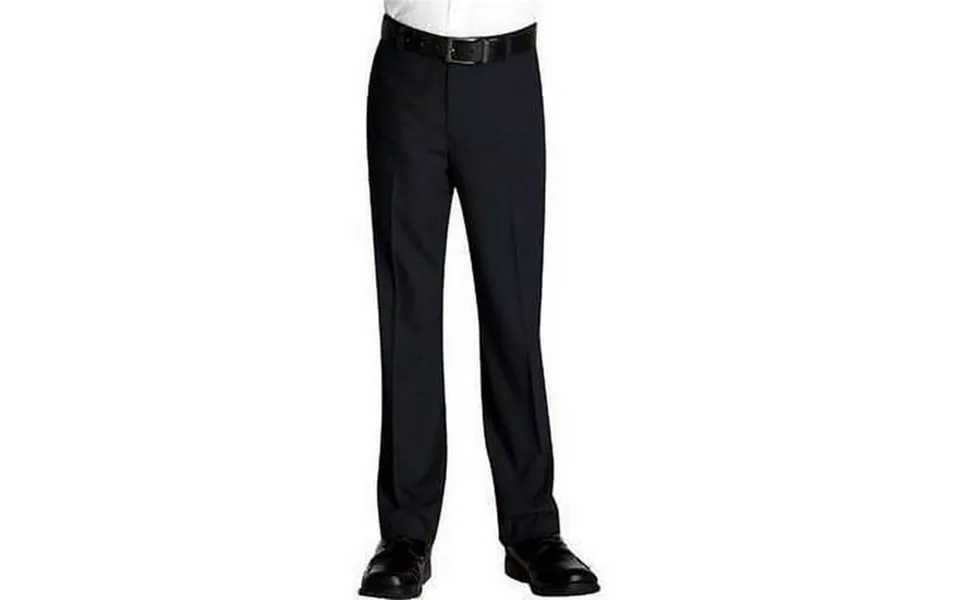 Kids Boys Junior Toddler Flat Front Slim Fit Formal Dress Pants Slacks Black 2