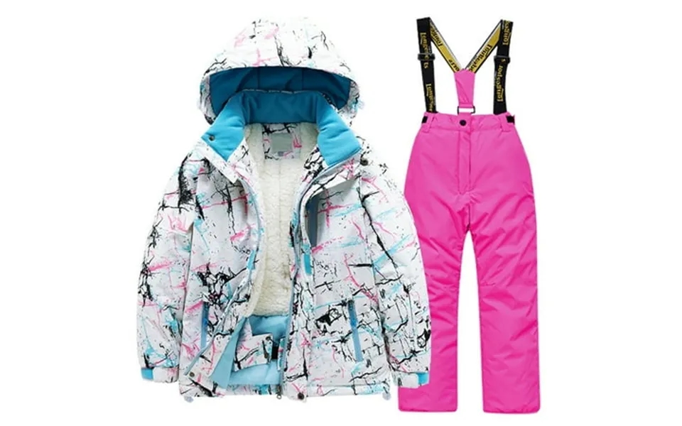 Kids Outfits For Boys And Girls Winter Lined Ski Jacket Pants Winter Snowboarding Rain Snow Outfits Sets Boys And Girls