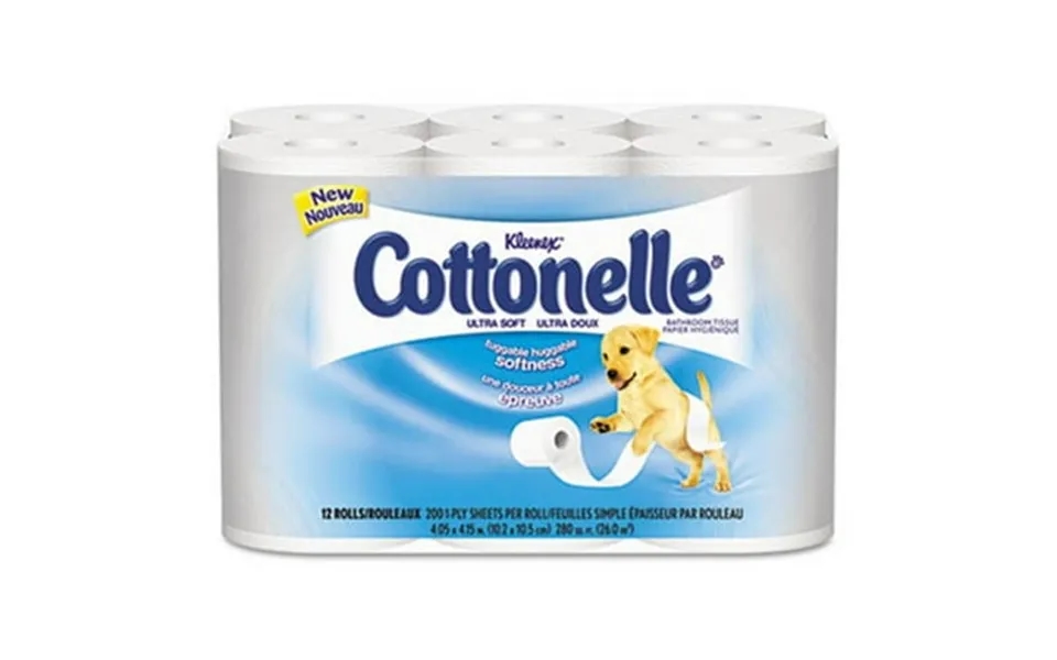 Kimberly-clark Kleenex Cottonelle Ultra Soft Bath Tissue 1-ply 200 Sheets 48 Rolls Carton