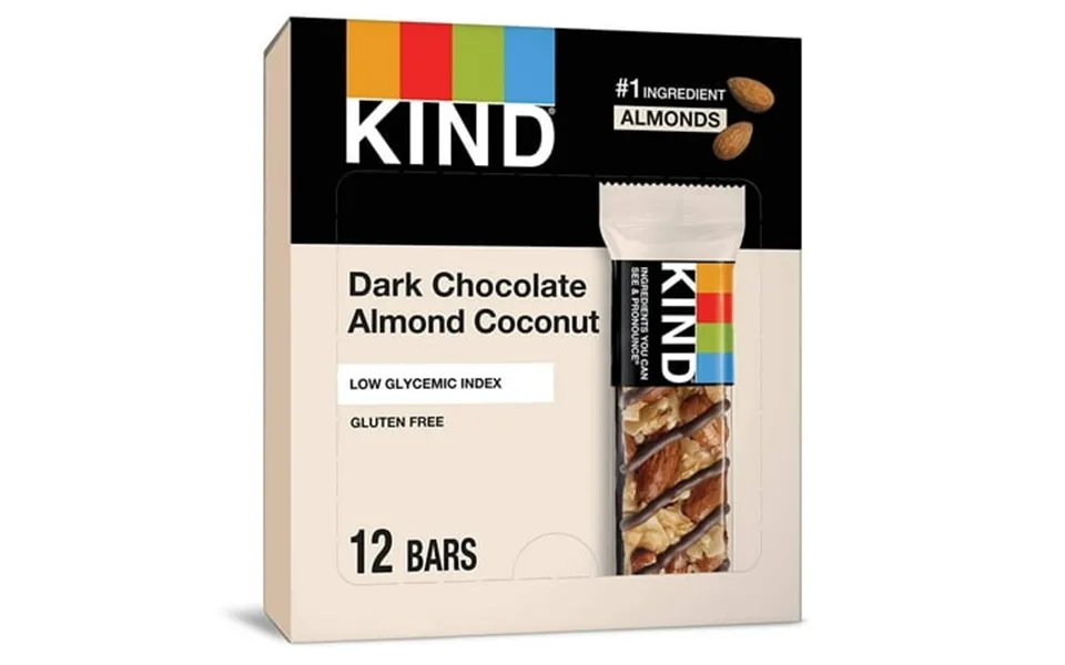 Kind Fruit & Nut Bars Dark Chocolate Almond Coconut - 12 Bars Pack Of 2