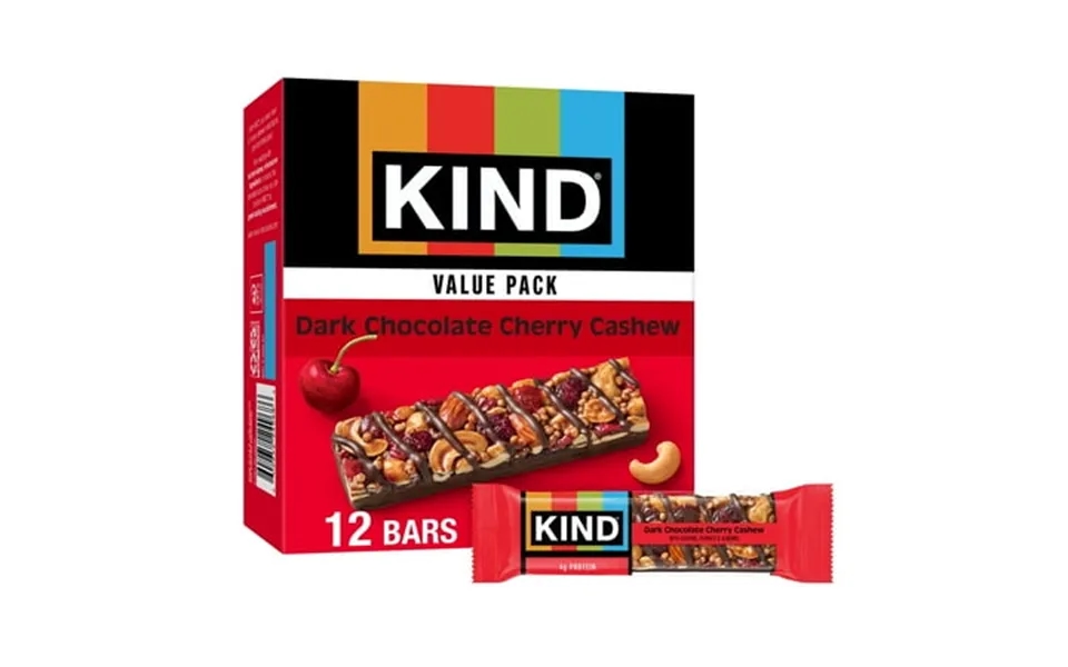 Kind Gluten Free Ready To Eat Dark Chocolate Cherry Cashew Snack Value Pack 1