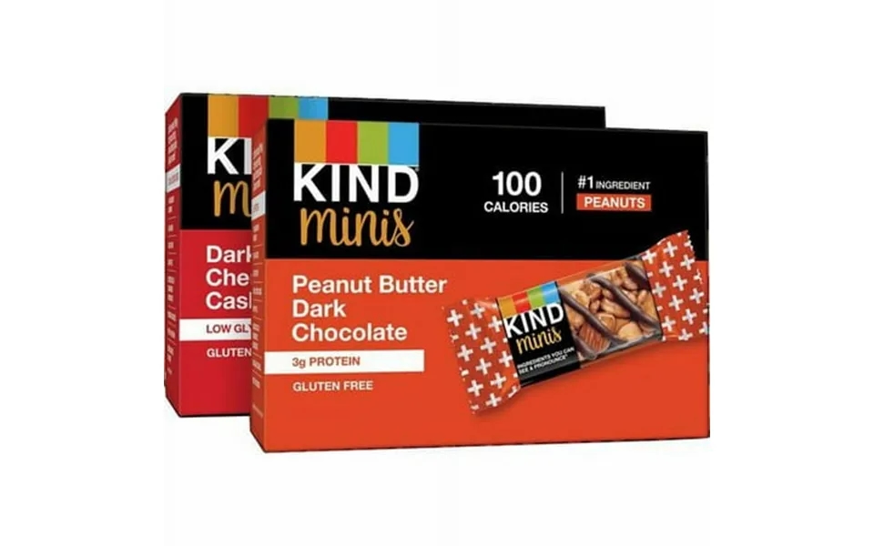 Kind Minis Snack Bar Variety Pack - Trans Fat Free No Artificial Sweeteners Gluten-free Low Sodium Low Glycemic