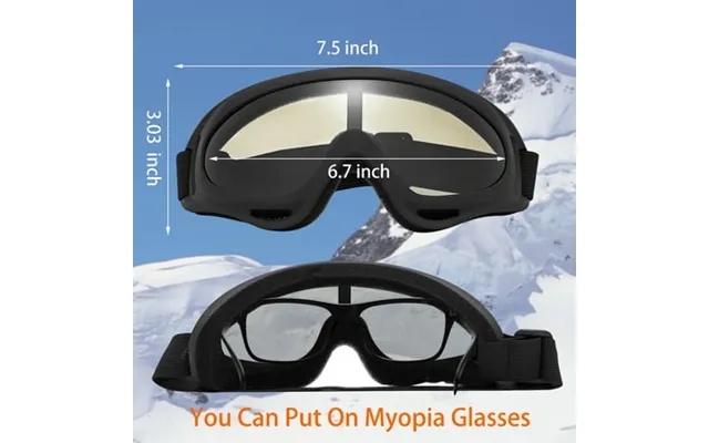 Kingshop Ski Goggles Unisex Snow Goggles Windproof Uv Protection Cycling Motorcycle Ski Goggles Outdoor Sports Ski Glass product image