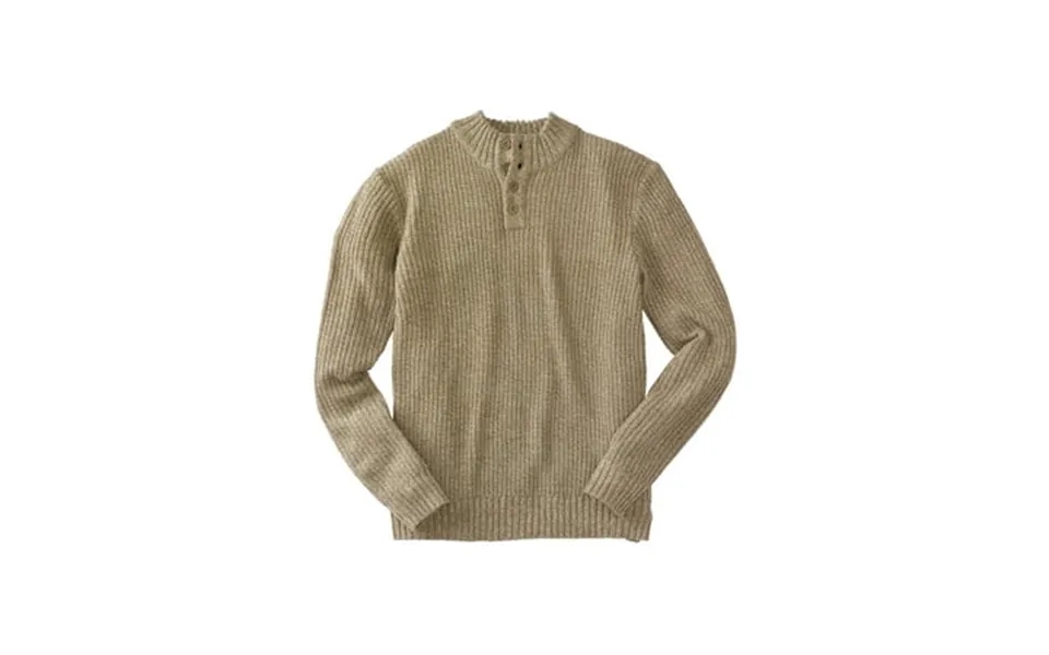Kingsize Men S Big & Tall Henley Shaker Sweater
