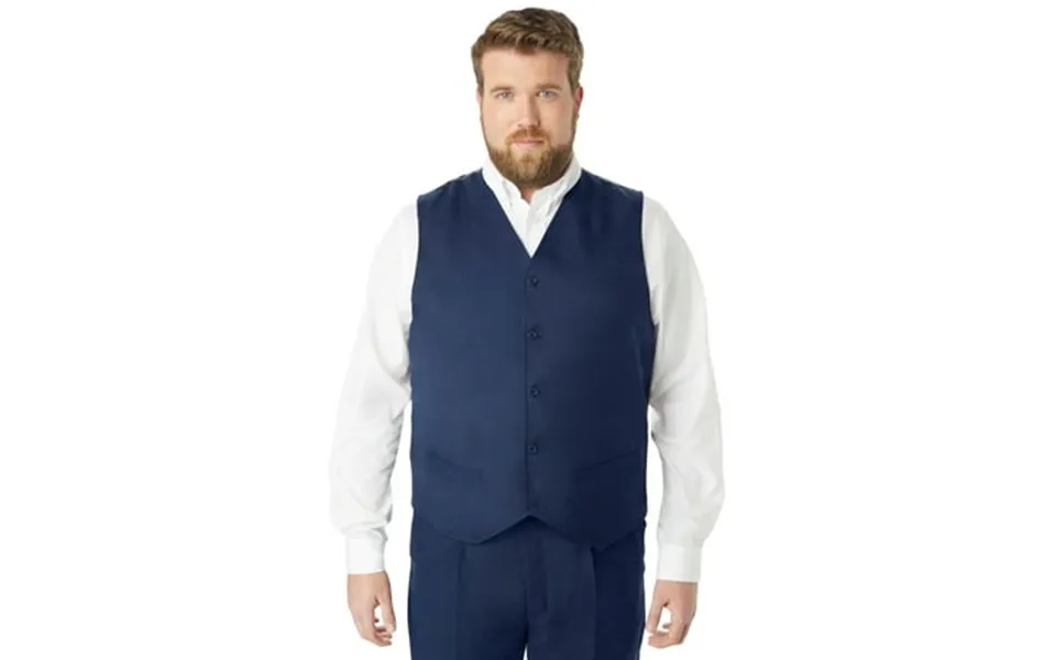 Kingsize Men S Big & Tall Ks Signature Collection Easy Movement 5-button Suit Vest