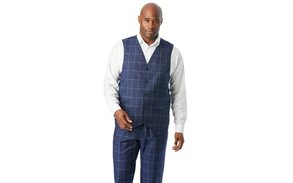 Kingsize Men S Big & Tall Ks Signature Collection Easy Movement 5-button Suit Vest