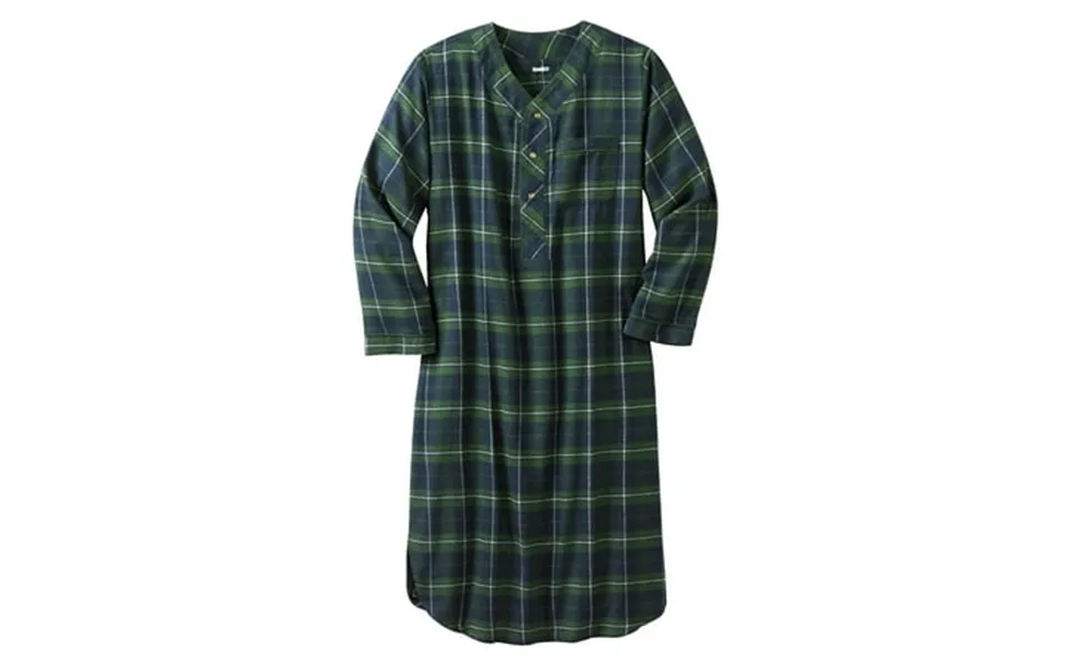 Kingsize Men S Big & Tall Plaid Flannel Nightshirt