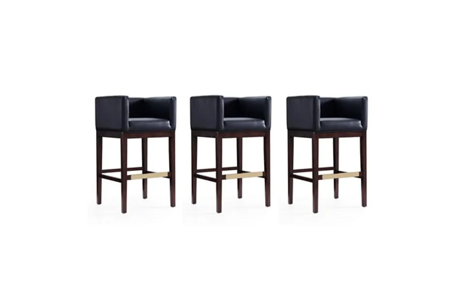 Kingsley 38 In. Beech Wood Barstool Set Of 3
