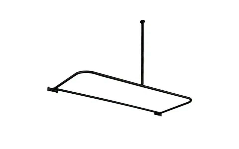 Kingston Brass Cc3130 Adjustable D-shaped Shower Curtain Rod Matte Black