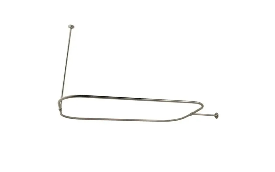 Kingston Brass Cc3156 Rectangular Shower Curtain Rod Polished Nickel