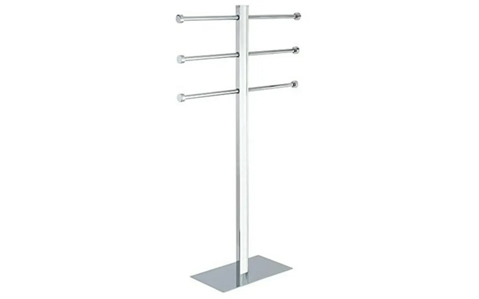 Kingston Brass Edenscape Ccs6021 Freestanding Stainless Steel Towel Holder With Rectangular Base Chrome