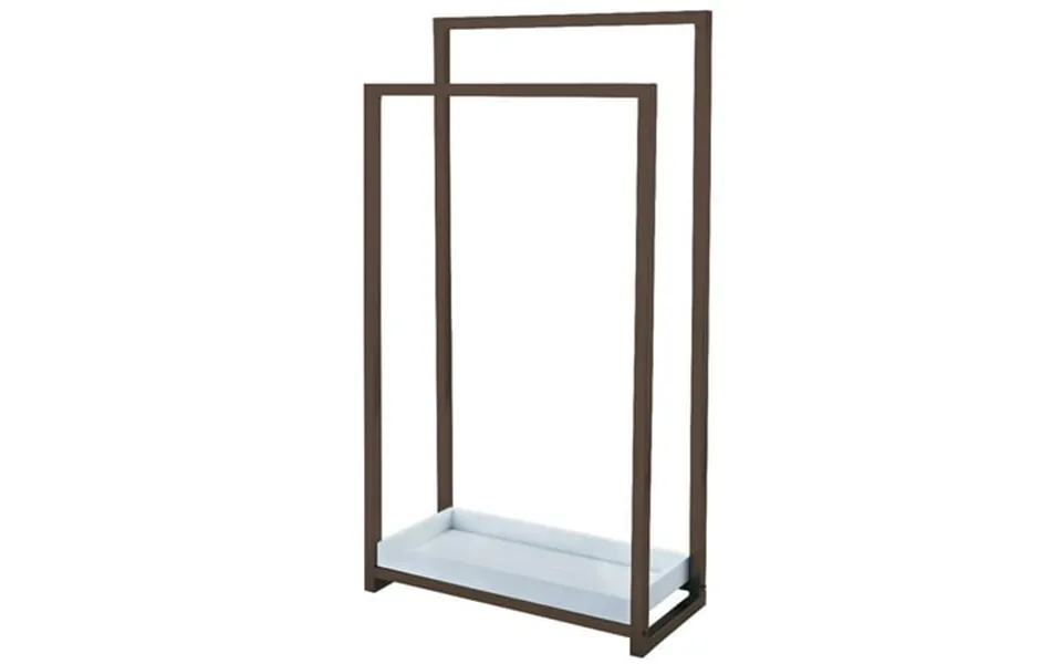 Kingston Brass Edenscape Scc8265 Pedestal 2-tier Steel Construction Towel Rack With Wooden Case Oil Rubbed Bronze
