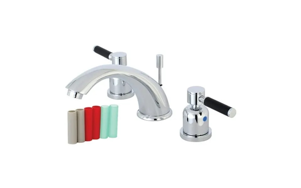 Kingston Brass Kb8961dkl 8 In. Widespread Bathroom Faucet Polished Chrome