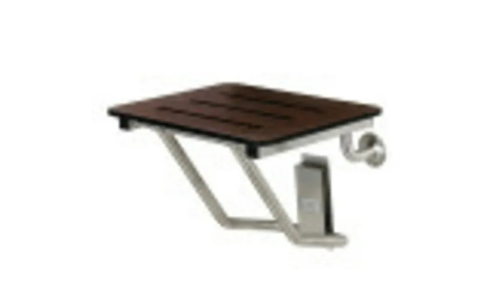 Kingston Brass Kbss1816mw Adascape 18 X 16 Wall Mount Fold Down Shower Seat Dark Mahogany Wood Grain Ss