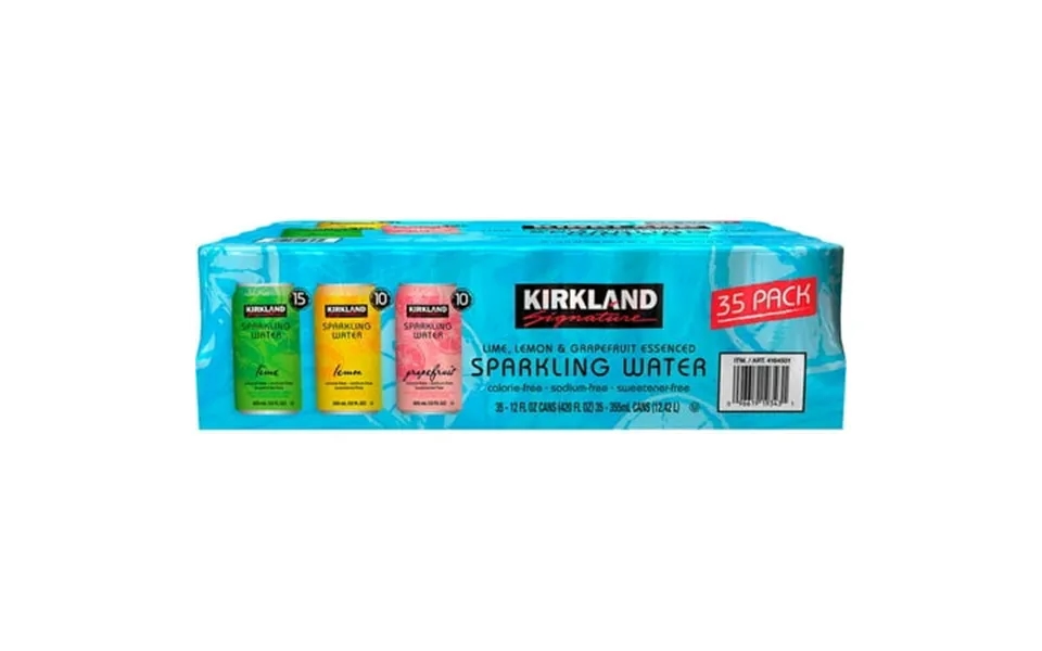 Kirkland Signature Sparkling Water Variety 12 Ounce 35 Count