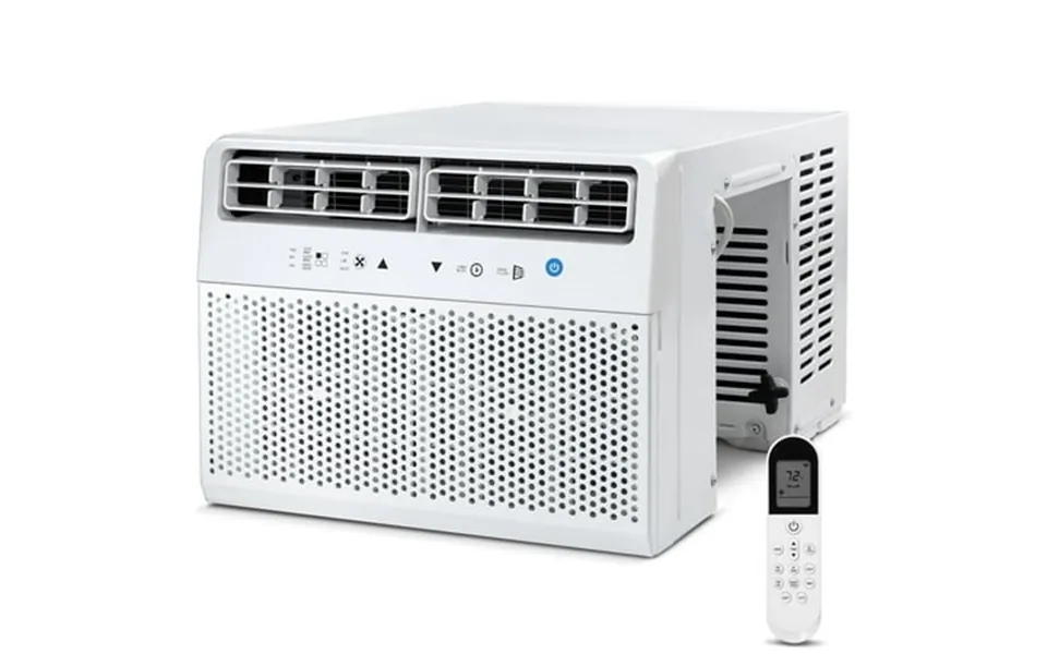 Kissair Window Air Conditioner With Remote Control 10000 Btu Ashrae 115 Volt U-shape Window Ac Unit 6 Modes And 3 Fan Mo