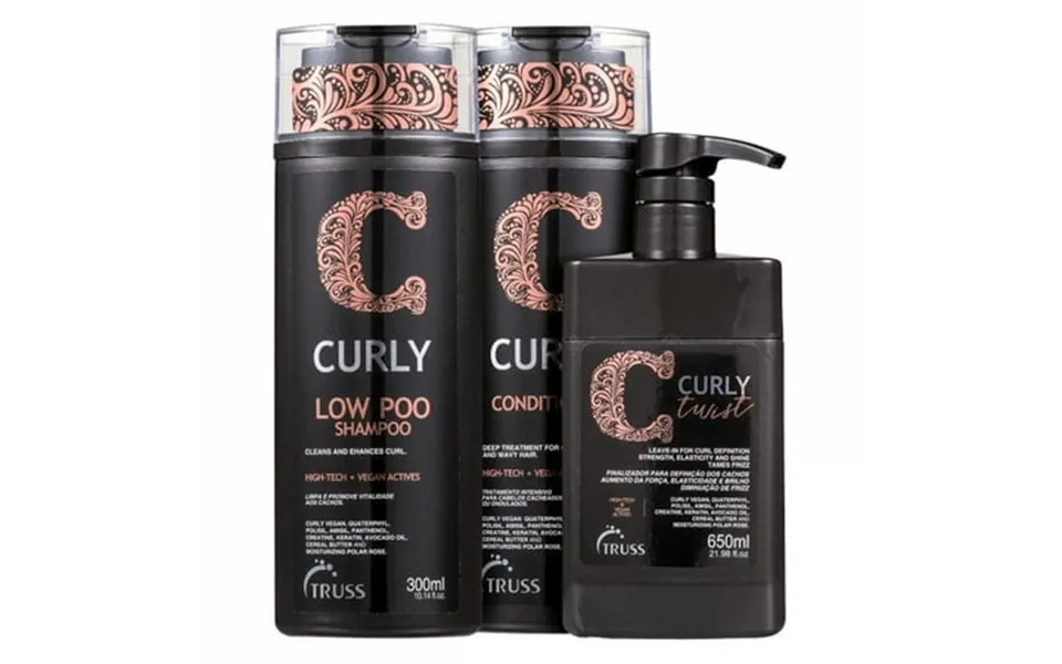 Kit Truss Shampoo Conditioner Leave-in Curly Low Poo Complete Treatment Cabelos Cachos Hair Care