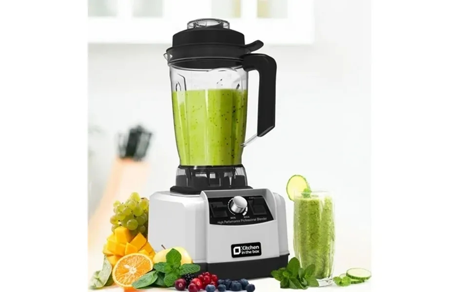 Kitchen In The Box 68 Oz High-power Countertop Blender 1450w 2 Hp Professional Smoothie & Ice-crushing Blender With 8-po