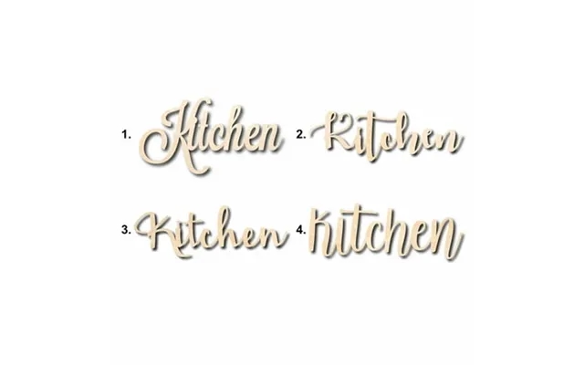 Kitchen Sign Unfinished Wood Cutout Home Decor Diy Option 2- 48 Wide 1 2 product image