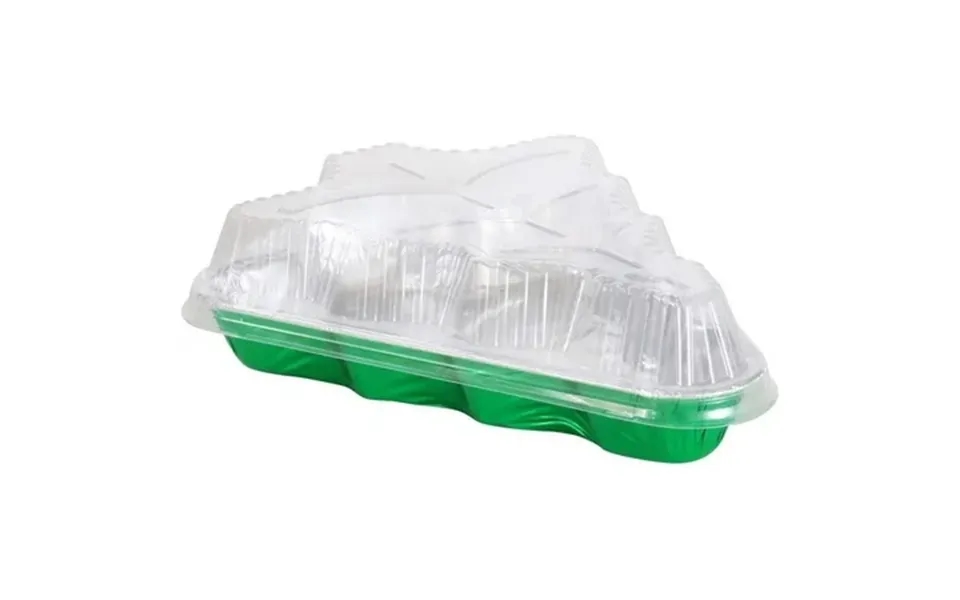 Kitchendance Christmas Tree Aluminum Pan With Plastic Dome Lid - Christmas Baking Pans Christmas Cake Pans Christmas Tre
