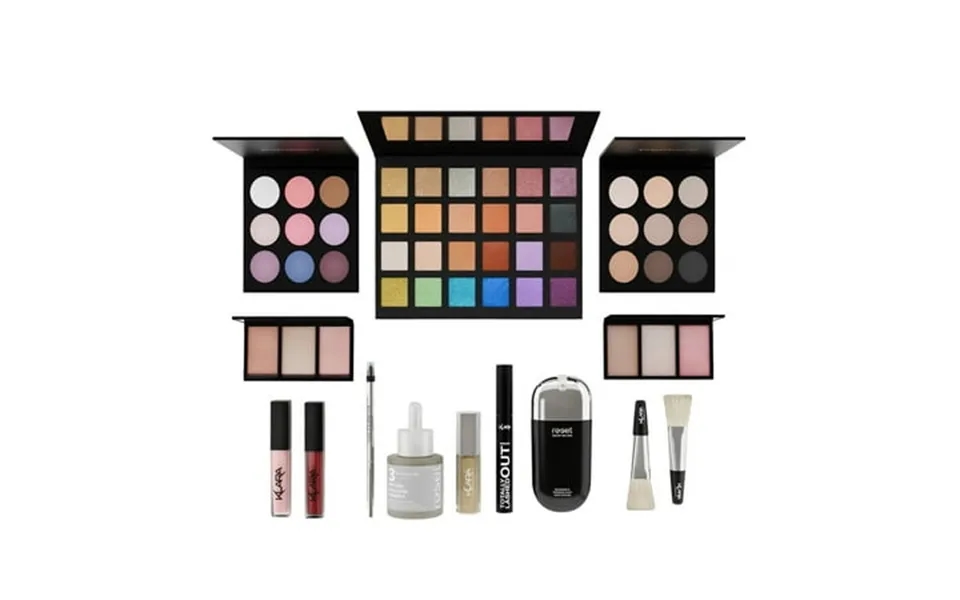 Klara Cosmetics 101 Box Set Face Palette Eye Makeup 17 Pc