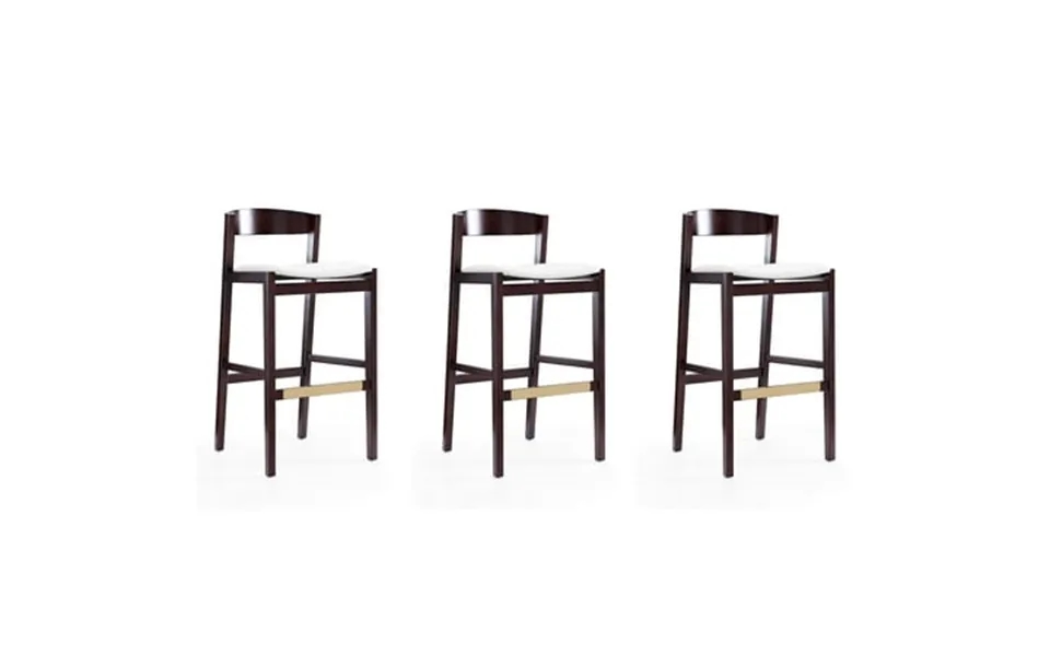 Klismos 40.75 In. Beech Wood Barstool Set Of 3