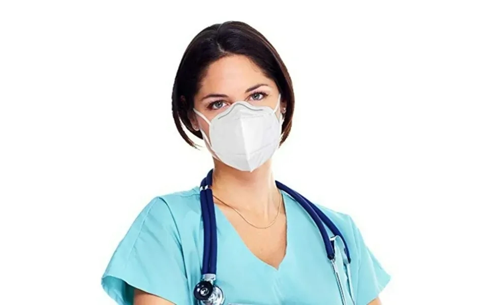 Kn95 Face Masks Bulk Pack Of 100 5-layer Filtration Stretchy Ear Loops 3d Foldable Design