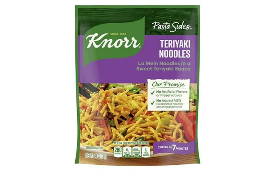 Knorr Pasta Sides For Delicious Quick Pasta Side Dishes Teriyaki Noodles No Artificial Flavors No Preservatives No Added