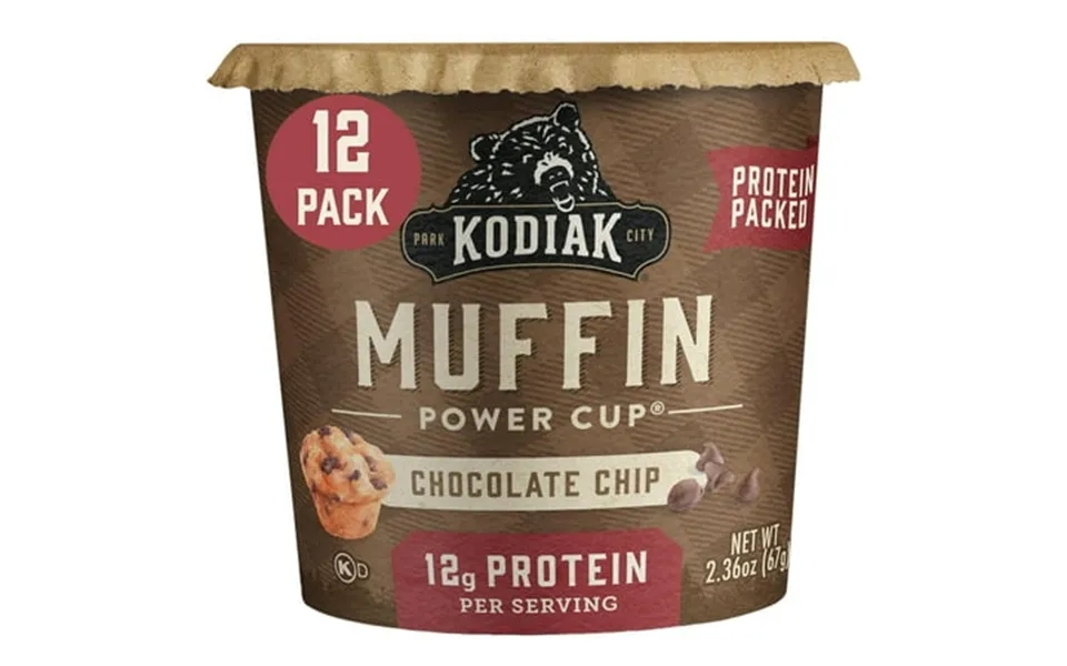 Kodiak Cakes Minute Muffins Chocolate Chip 2.36 Ounce Pack Of 12