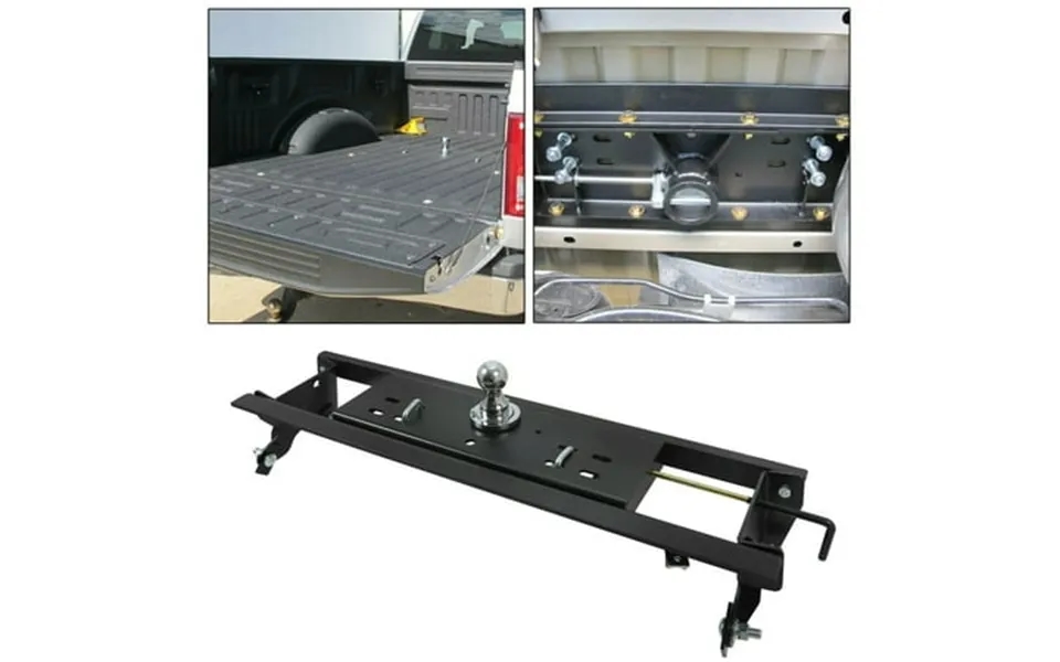 Kojem Gooseneck Trailer Hitch Kit For 2015-2020 Ford F150 F-150 2-5 16 Double Lock