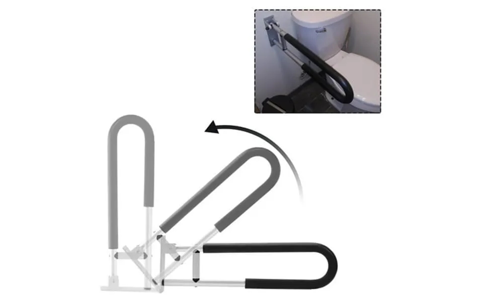 Kojem Handicap Grab Bars Rails 23.6 Inch Toilet Handrails For Elderly Seniors Disabled Bathroom Safety Bar Hand Support