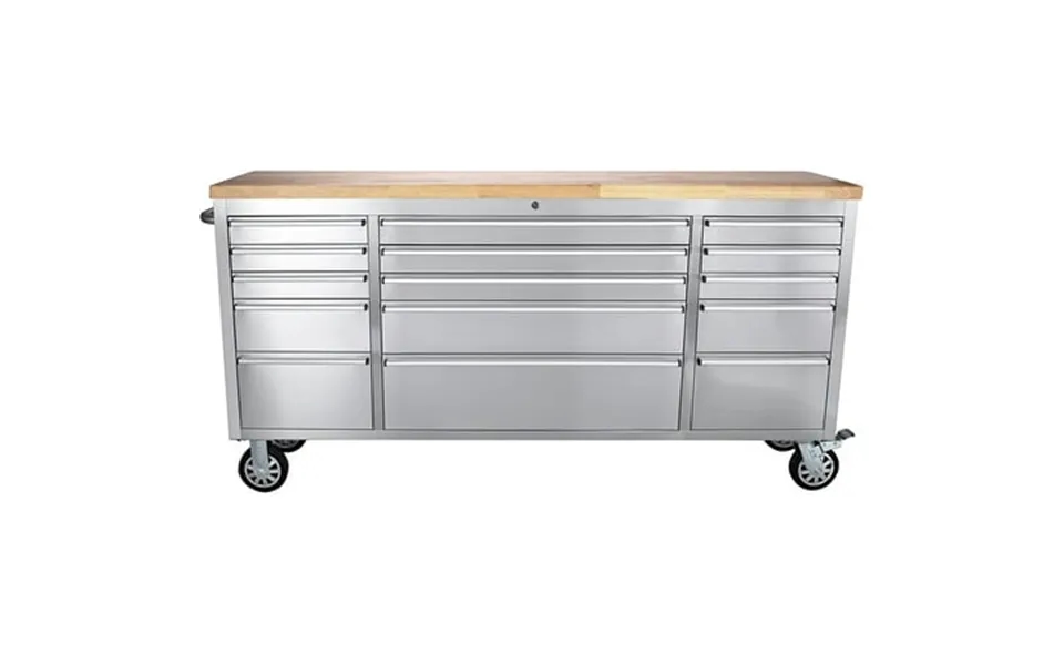 Kojooin 72-inch Rolling Tool Cabinet Large Rolling Tool Chest With 15-drawer And Mobile Workbench Heavy Duty Steel Stora
